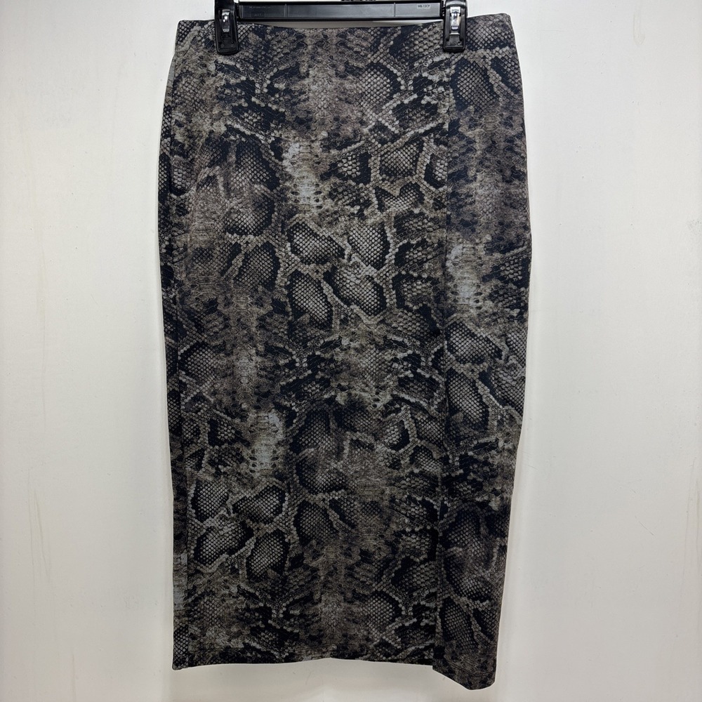 NYCC Womens Snakeskin Midi Pencil Skirt Size M Edgy  Chic Mobwife‎ Glam Rock